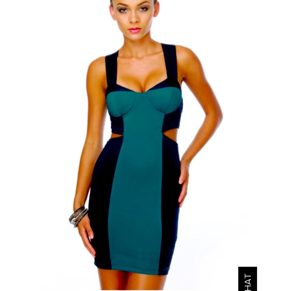 🌞 Lulu's Jetty Betty Body Con Color Block Dress!